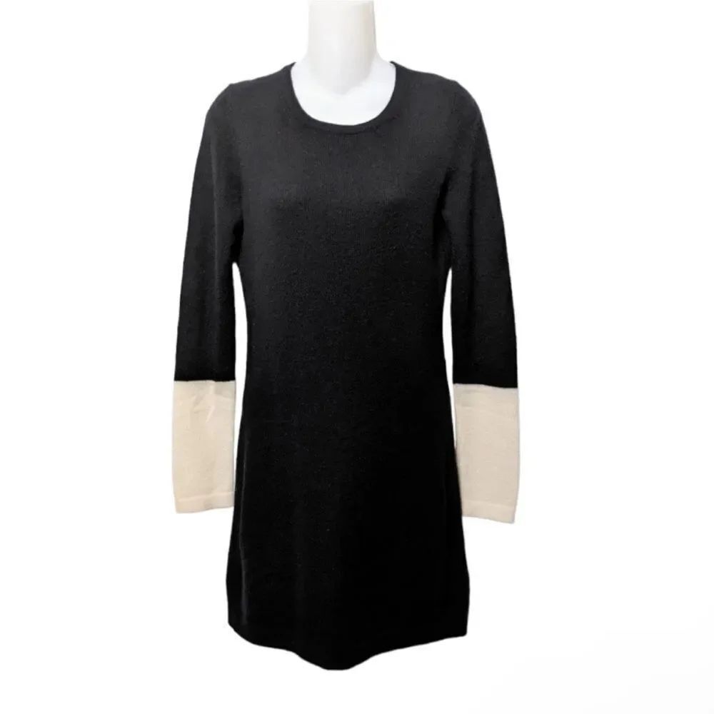 THEORY Jiya CC Lofty Cashmere Colorblock Dress M
